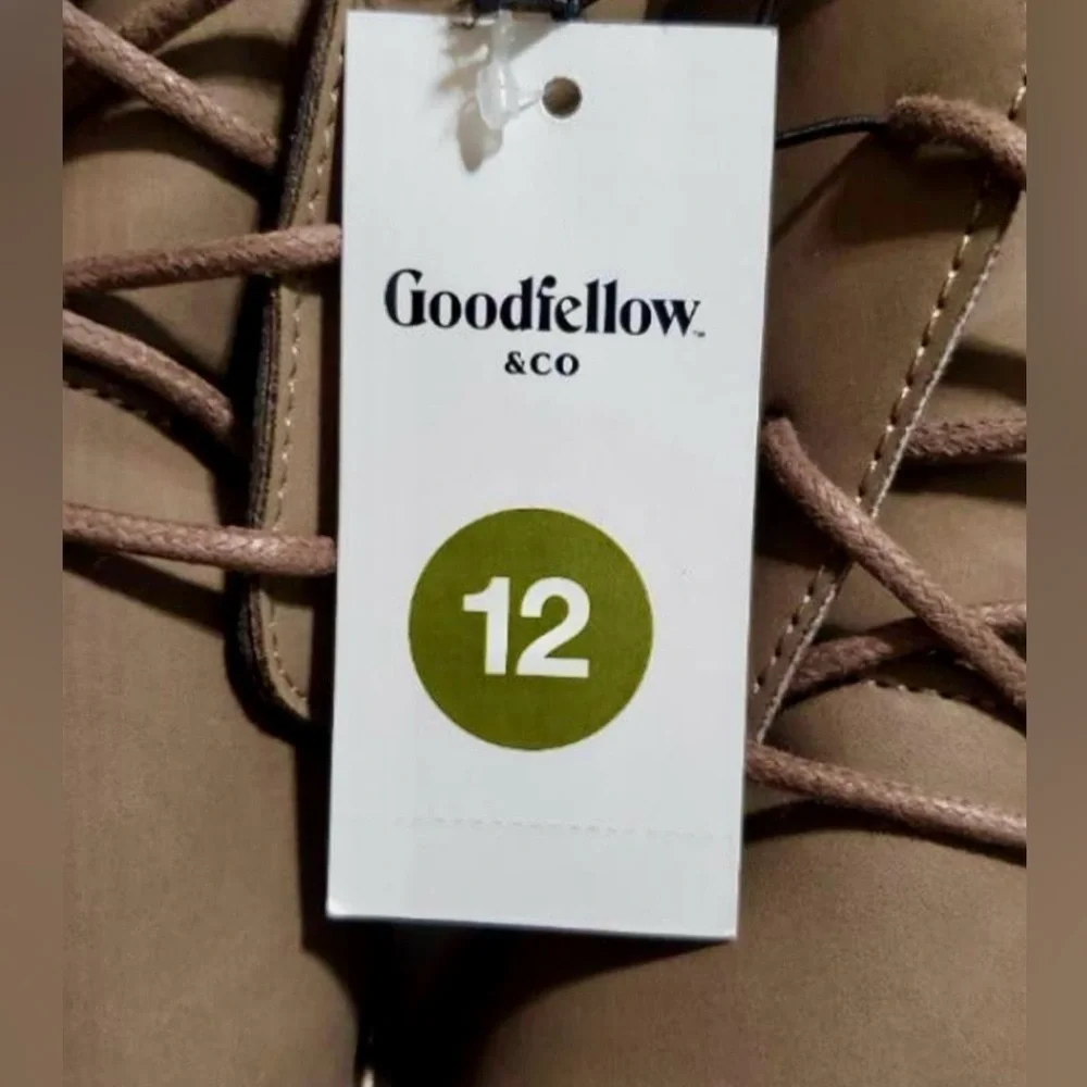 NWT GoodFellow & Co Jahlin Taupe Brown Boots - Size 12